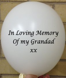 Memorial Balloons In Loving Memory of Grandad